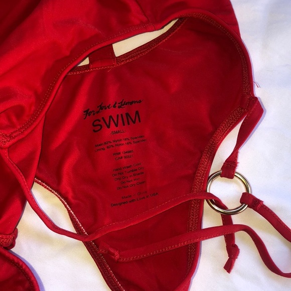 For Love And Lemons Mallorca Ring One Piece Sz S - Picture 6 of 8